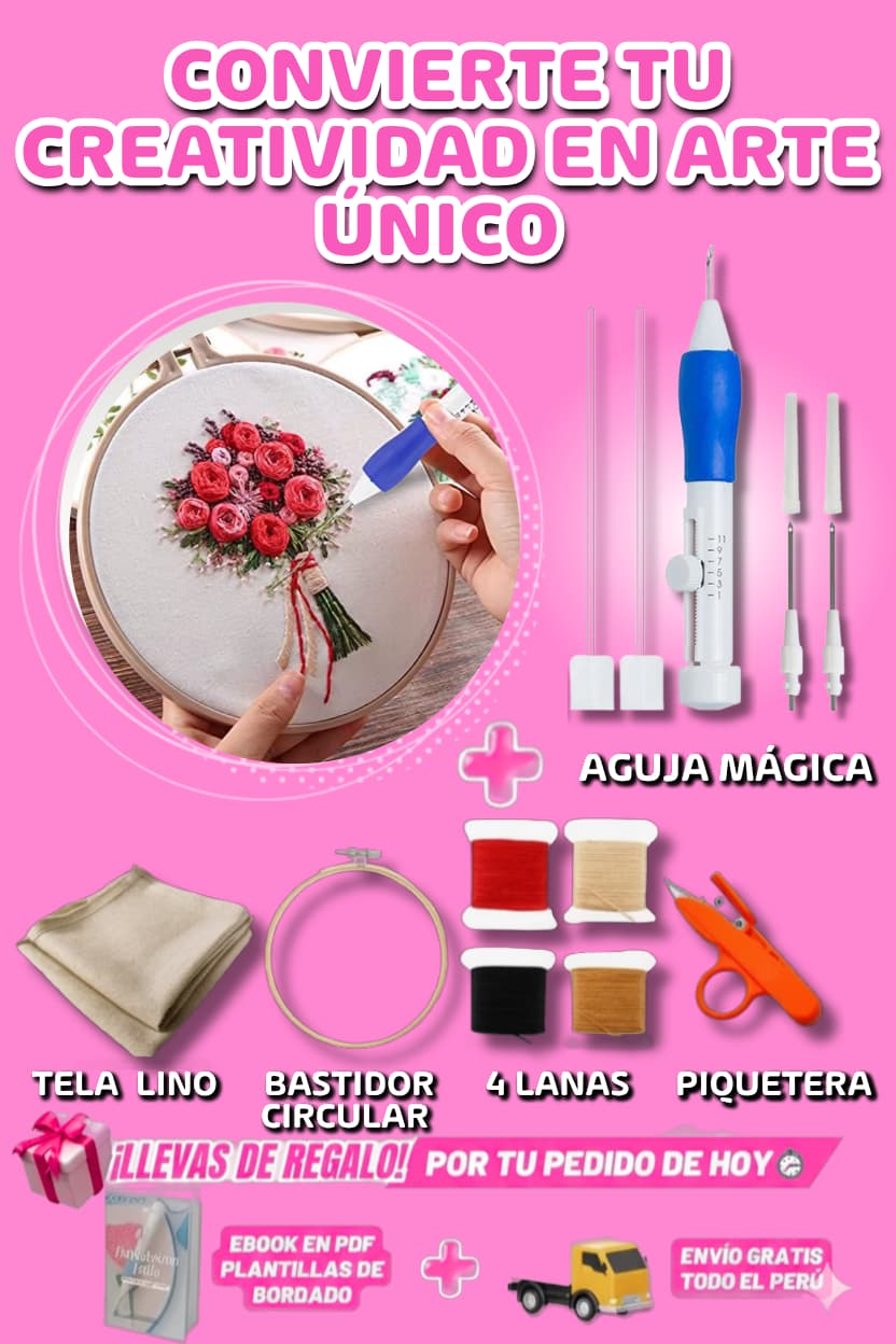 KIT Bordado + Ebook Plantillas de Bordado Digital GRATIS 🎁