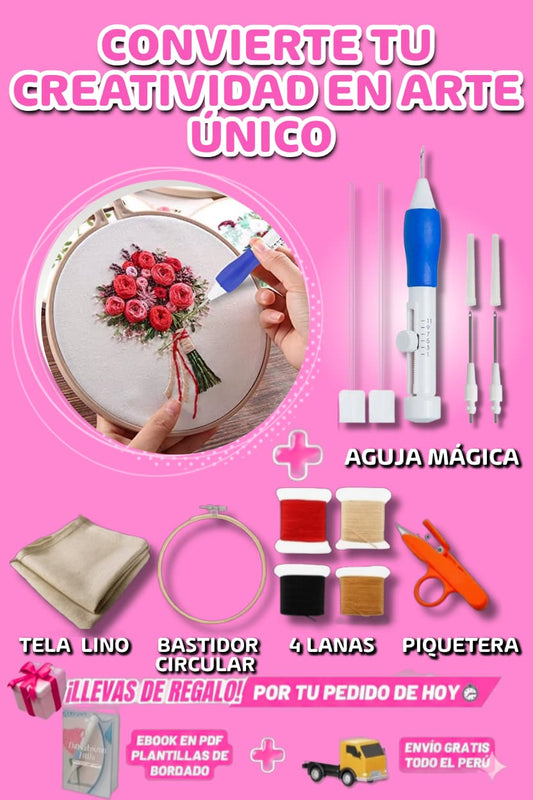 KIT Bordado + Ebook Plantillas de Bordado Digital GRATIS 🎁